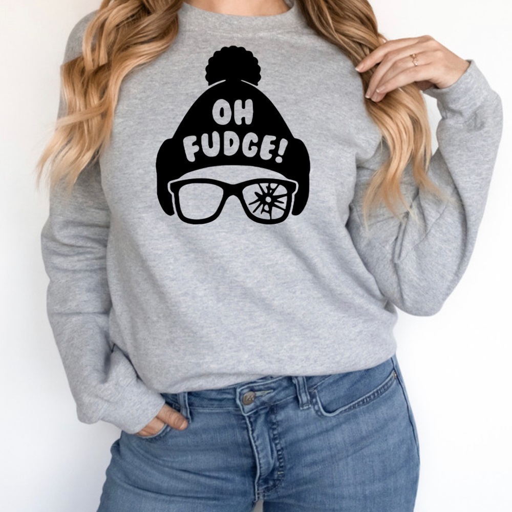 Oh Fudge A Christmas Story Sweatshirt Nwot View 2